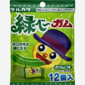 Жевательная резинка MARUKAWA Green-be вкус зеленого яблока, 50г