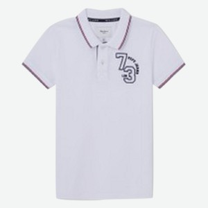 поло с коротким рукавом д/мальчиков PEPE JEANS PB540967, бел