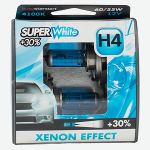 Лампы галогенные головного света super white +30% h4-12v 60/