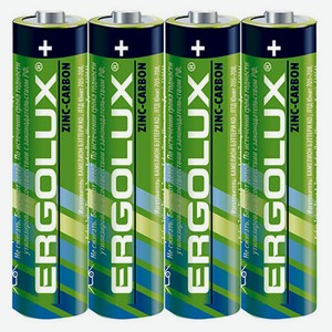 Батарейки солевые Camelion Ergolux AAA, 4 шт