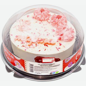 Торт Фили-Бейкер 8 Марта бисквитный 660г, 660 г