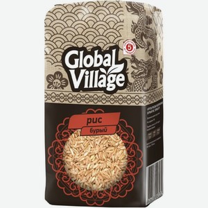 Рис Global Village бурый 800г, 800 г