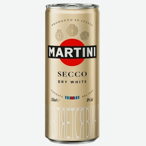 Напиток Martini Semi Dolce газированный белый сладкий 8.5% 250мл, 250 мл