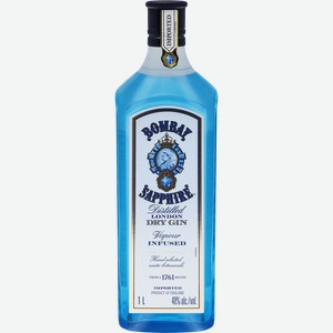 Джин BOMBAY SAPPHIRE сухой 40%, 1л