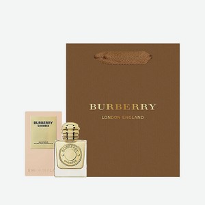 BURBERRY Набор: Миниатюра парфюмерной воды Goddess + Подарочный пакет, 5 мл + 1 шт.