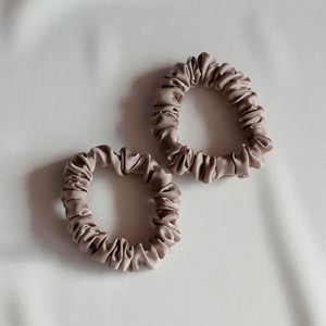 8 HORAS OF SILK Набор из 2 узких детских резинок из искусственного шелка, Taupe