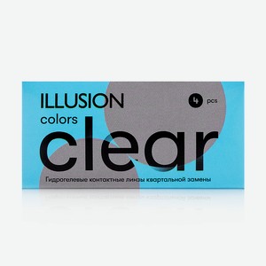 ILLUSION CLEAR Контактные линзы квартальные, -2.50 / 8.6 / 14 / 4 шт.