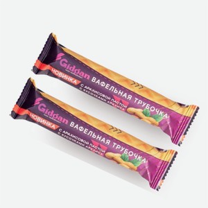 Трубочки вафельные GIDGAN в ассортименте 35гр