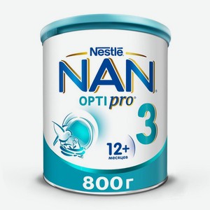 Смесь Nan 3 Optipro молочная с 12 мес. 800г, 800 г
