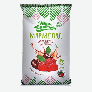 Мармелад Желейный Умные Сладости Со Стевией С Вишней 150г