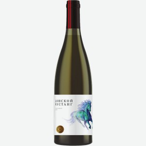 Вино Донской Мустанг белое полусладкое 13.5% 750мл