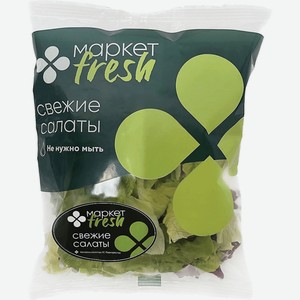 Смесь салатная айсберг-романо-радичио Маркет Fresh, 100г