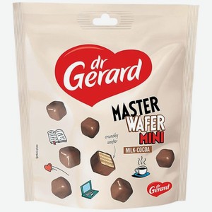 Мини-вафли Dr Gerard с кремовой начинкой глазированные 110г, 110 г