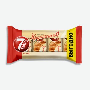 Круассан 7 Days с кремом Какао 65 г х 4 шт.