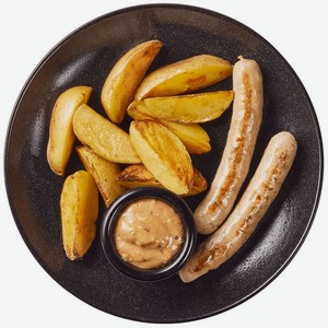 Колбаски по-нюрнбергски с картофелем и горчичным соусом Перекрёсток Select, 205г, 205 г