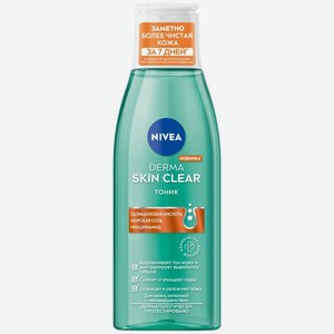 Тоник Nivea Derma Skin Clear для лица 200мл, 200 мл