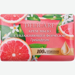 Крем-мыло DELICARE Sensitive care Грейпфрут, 90г