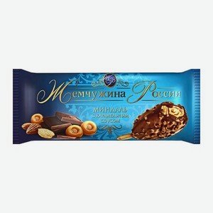 Мороженое эскимо Миндаль с карамельным соусом Жемчужина России 80г