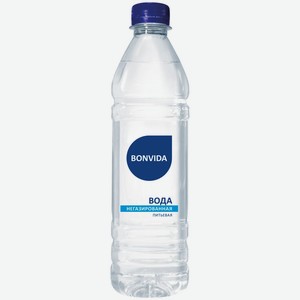 Вода питьевая BONVIDA Артезианская негаз. ПЭТ, Россия, 0.5 L