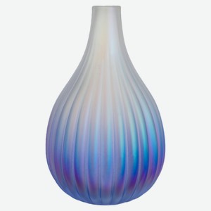 Ваза Actuel Онион стеклянная синяя, 21 см