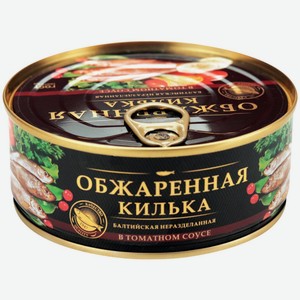 Р/к килька ЗА РОДИНУ балтийская неразд. обжарен. в в т/с с ключом, Россия, 240