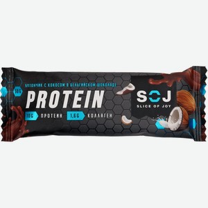 Батончик SOJ Protein Протеиновый со вкусом кокоса НФ-00000376, Россия, 50 г