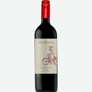 Вино Movimento Sangiovese Puglia красное полусладкое 9.5% 750мл, 750 мл