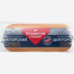 Колбаса Владимирский стандарт Докторская вареная 450г, 450 г