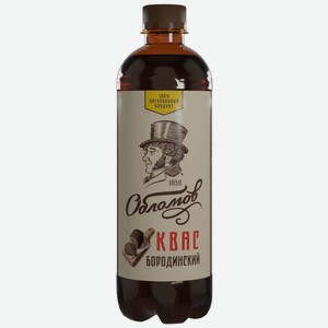 Квас Обломов Бородинский пастеризованный 500мл, 500 мл