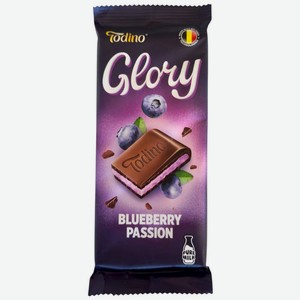Кондитерская плитка Glory с чернично-йогуртовой начинкой, 75г, 75 г
