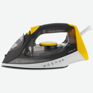 Утюг BRAYER 2400Вт, вертикальное отпаривание, антикапля, самоочистка BR4003GY, Китай