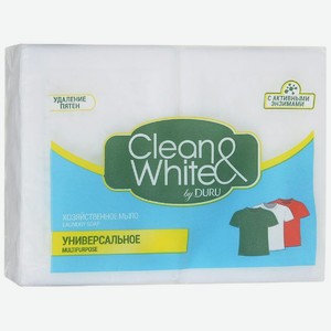 Мыло хозяйственное Duru Clean&White Универсальное 2шт*125г
