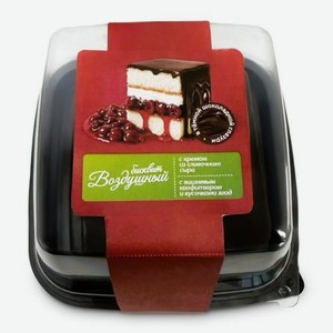 Пирожное с вишневой начинкой Кондитерская Прохорова 130г