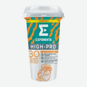 Кисломолочный напиток Exponenta High-Pro обезжиренный солёная карамель 250г