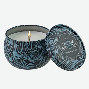 DOM AROMA Свеча ароматическая Волшебные фрукты, цвет: Фиолетовый, 125 г