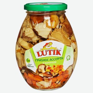 Ассорти грибное LUTIK в маринаде, 530 г