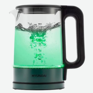 Чайник электрический HYUNDAI HYK-S4805 2200 Вт стеклянный с подсветкой, 1,7 л
