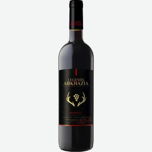 Вино Legends Abkhazia Изабелла красное полусладкое сортовое ординарное 10-12% 0.75л, 750 мл