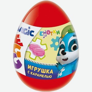 Карамель леденцовая Конфитрейд со вкусом клубники Magic Egg с подарком 10г, 10 г