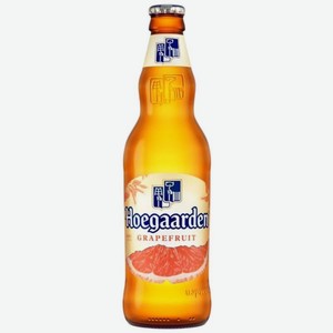 Напиток пивной Hoegaarden Grapefruit нефильтрованный пастеризованный 4.6% 440мл, 440 мл