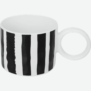 Кружка HOMECLUB Piano полосы, фарфор, 370мл, Арт. CN256352