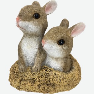 Фигура садовая GIARDINO CLUB Два зайца 15x12x16см, Арт. WD228105