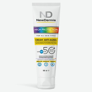 NEWDERMIS Омолаживающий солнцезащитный крем SPF 50+ PPD24, 100 мл
