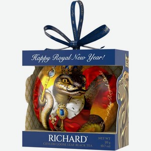 Чай черный Richard Новогодняя игрушка цейлонский крупнолистовой в ассортименте 20г, 20 г