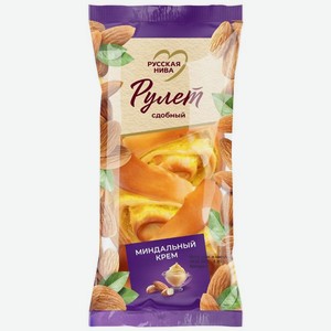 Рулет Русская Нива Миндальный крем сдобный 140г, 140 г