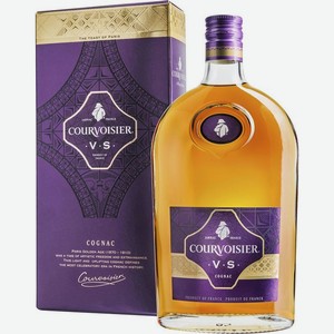 Коньяк Courvoisier VS в подарочной упаковке 40% 0.5л, 500 мл