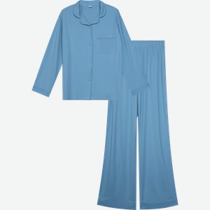 Пижама женская HOMECLUB синяя, Арт. L25204-01