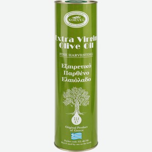 Масло оливковое KORVEL, 1л