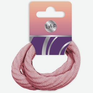 Резинки для волос LAF пудр база 3шт в ассортименте