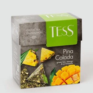 Чай зеленый «Tess» Pina Colada, 20 пирамидок, 36 г